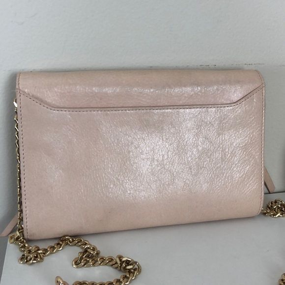 Botkier Blush and Gold Leather Crossbody Bag - Picture 8 of 9
